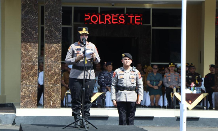 AKBP Anita Pimpin Apel Pasukan Operasi Aman Nusa 2026 di Ternate