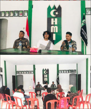 Serap Aspirasi, Anggota DPD RI Dr. Graal Taliawo Temui HMI Cabang Sanana