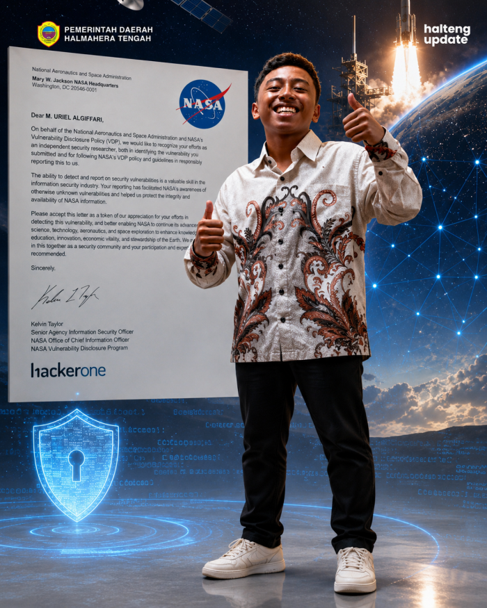 Pelajar SMP Asal Halmahera Tengah Temukan Kelemahan Sistem Keamanan NASA