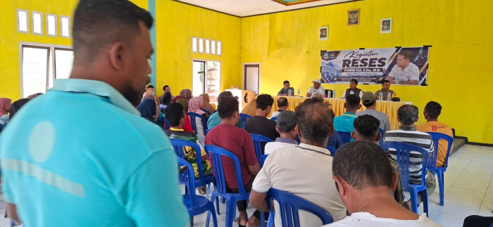 Anggota DPRD Malut, Pardin Isa Reses di Kepulauan Sula dan Taliabu